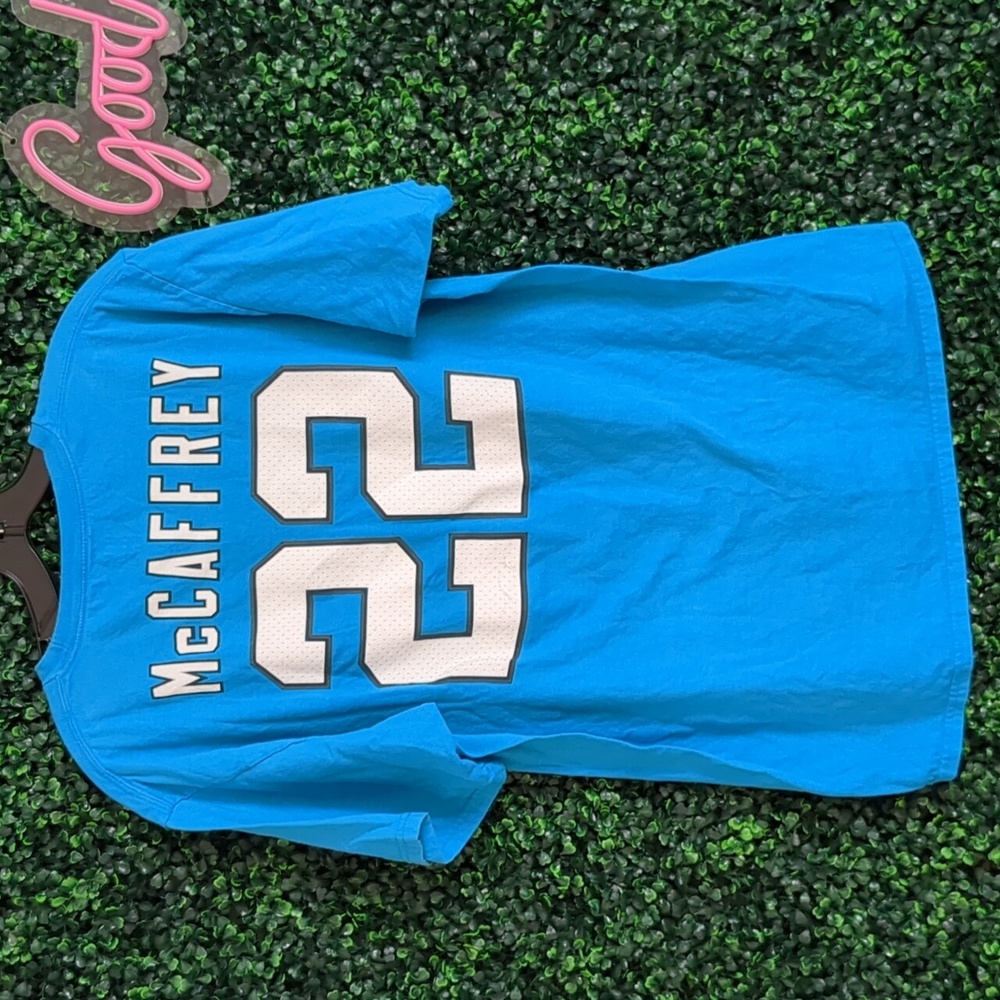 Carolina Panthers Christian McCaffrey CMC Jersey Shirt Large